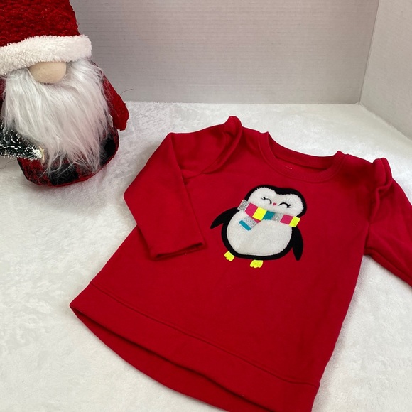 Jumping Beans Red Sweater with a Penguin Design Size 2T - Picture 1 of 10